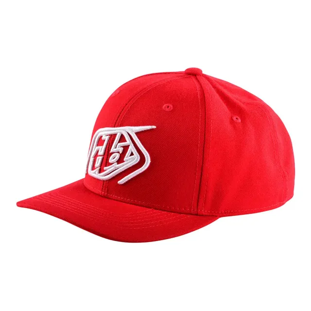 Troy Lee Designs Crop snapback cappello rosso