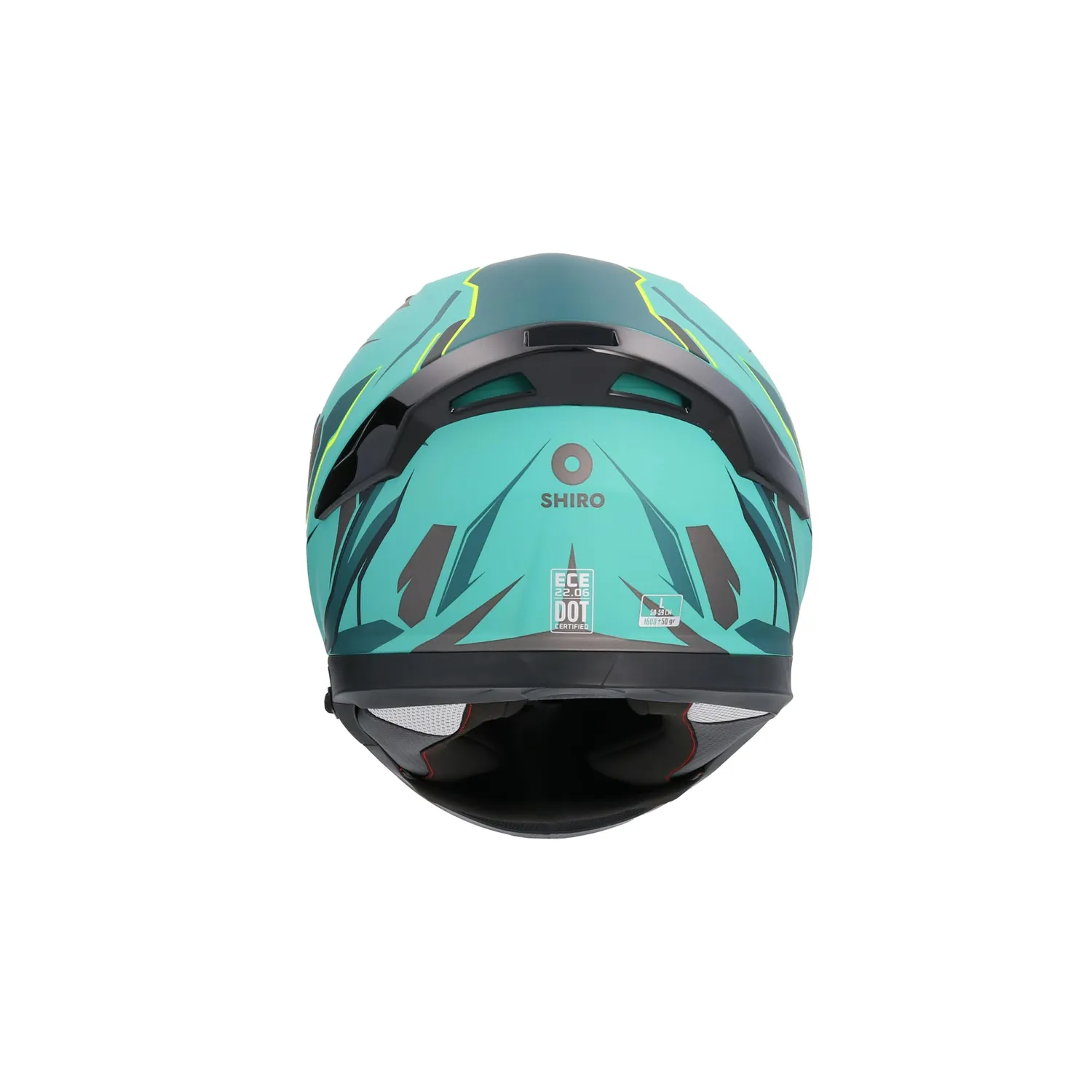Biesse Casco Integrale Moto Verde Metallico Leggero ABS