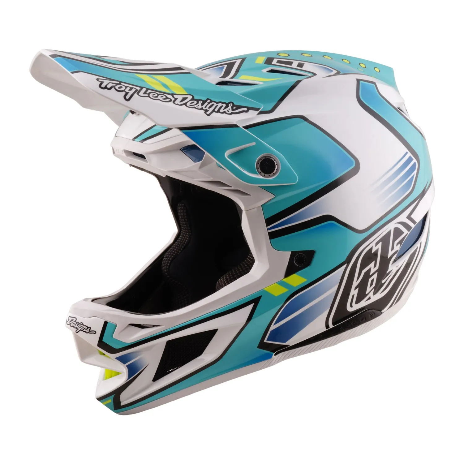Troy Lee Designs D4 Composite Crest casco mtb teal MIPS