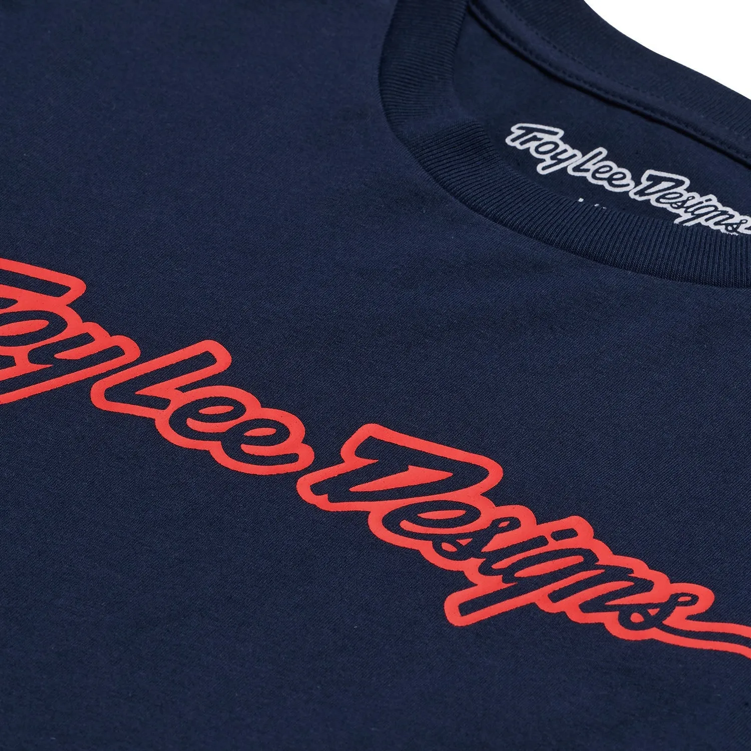 Troy Lee Designs Signature Navy T-Shirt Manica Lunga Blu