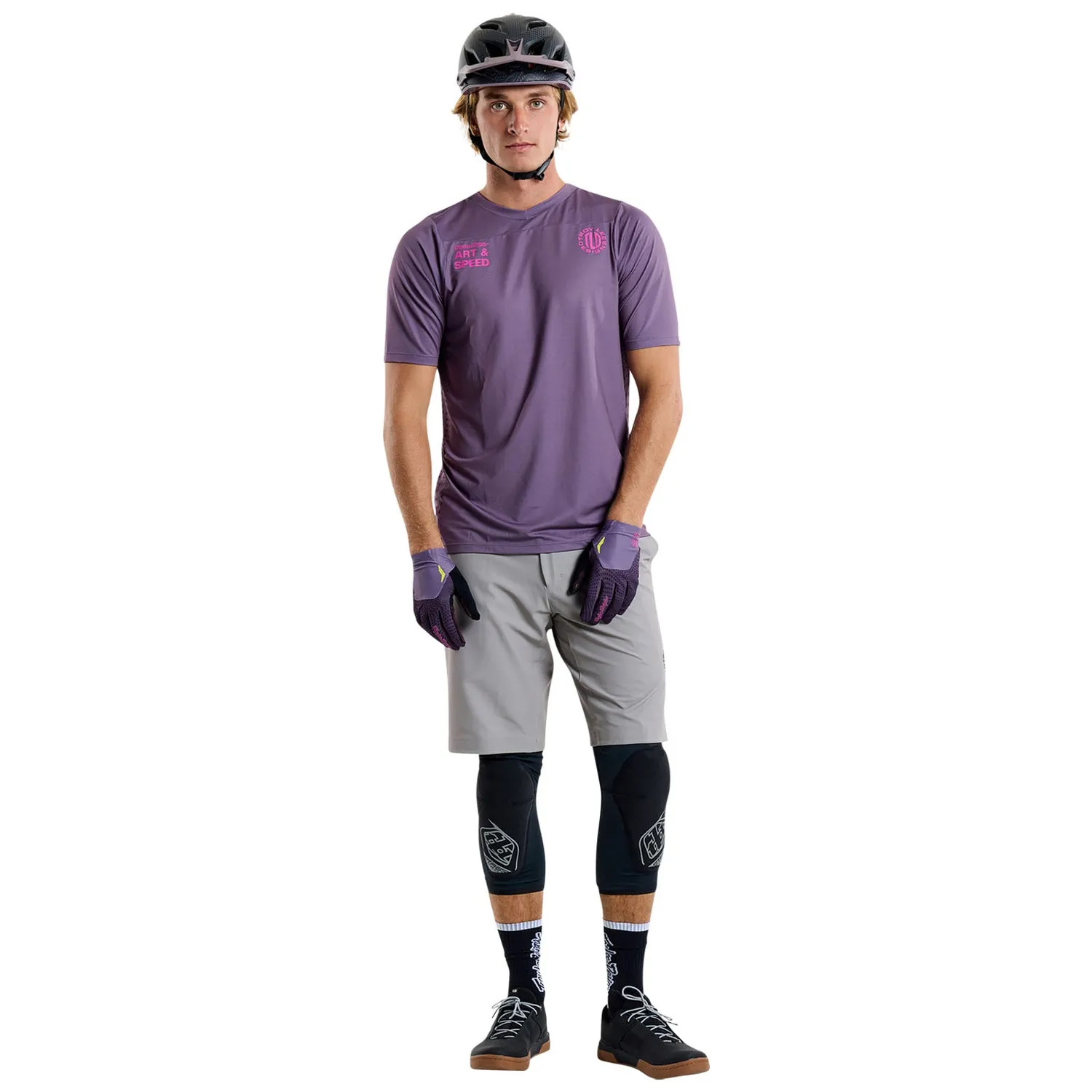 Troy Lee Designs Skyline maglia bici viola scuro manica corta