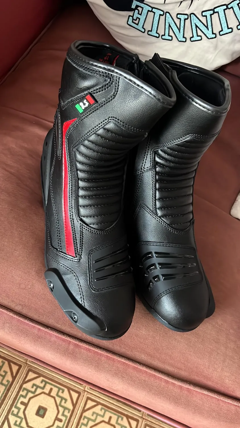 Bi Esse Stivali Moto Pelle Impermeabili 44 EU Neri
