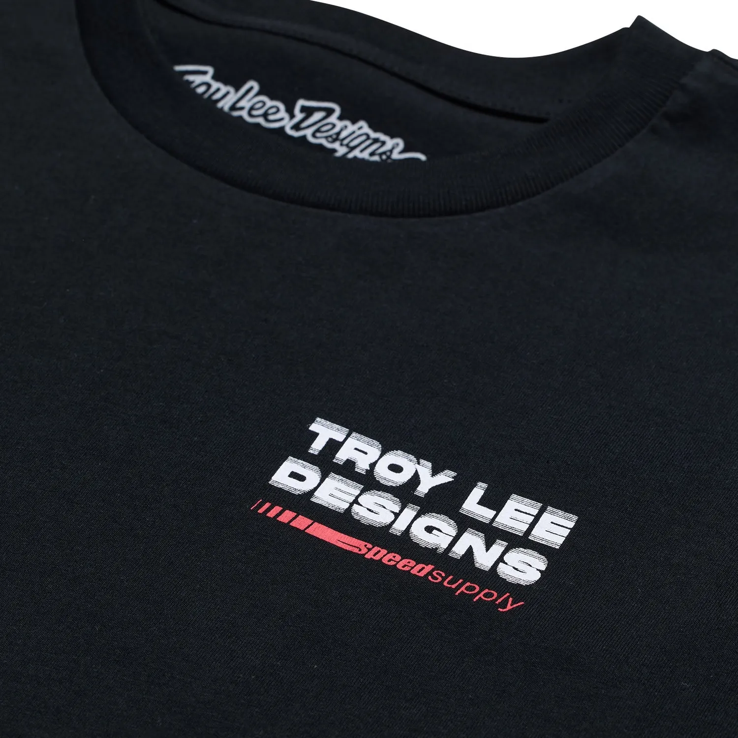 Troy Lee Designs Factory Black t-shirt uomo nera morbida