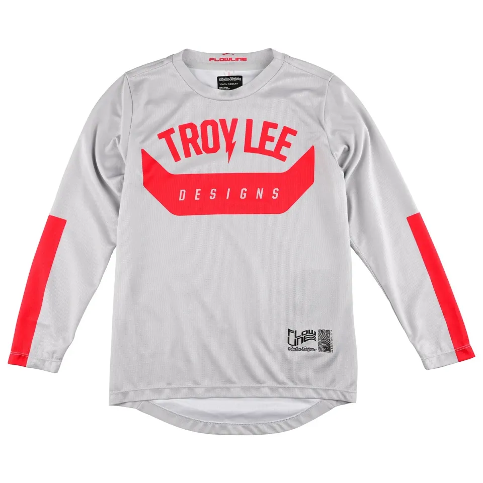 Troy Lee Designs Flowline maglia bici ragazzo manica lunga cemento