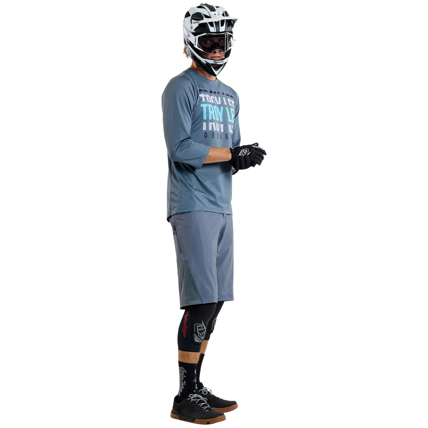 Troy Lee Designs Ruckus 3/4 Jersey maglia MTB Steel Blue manica 3/4
