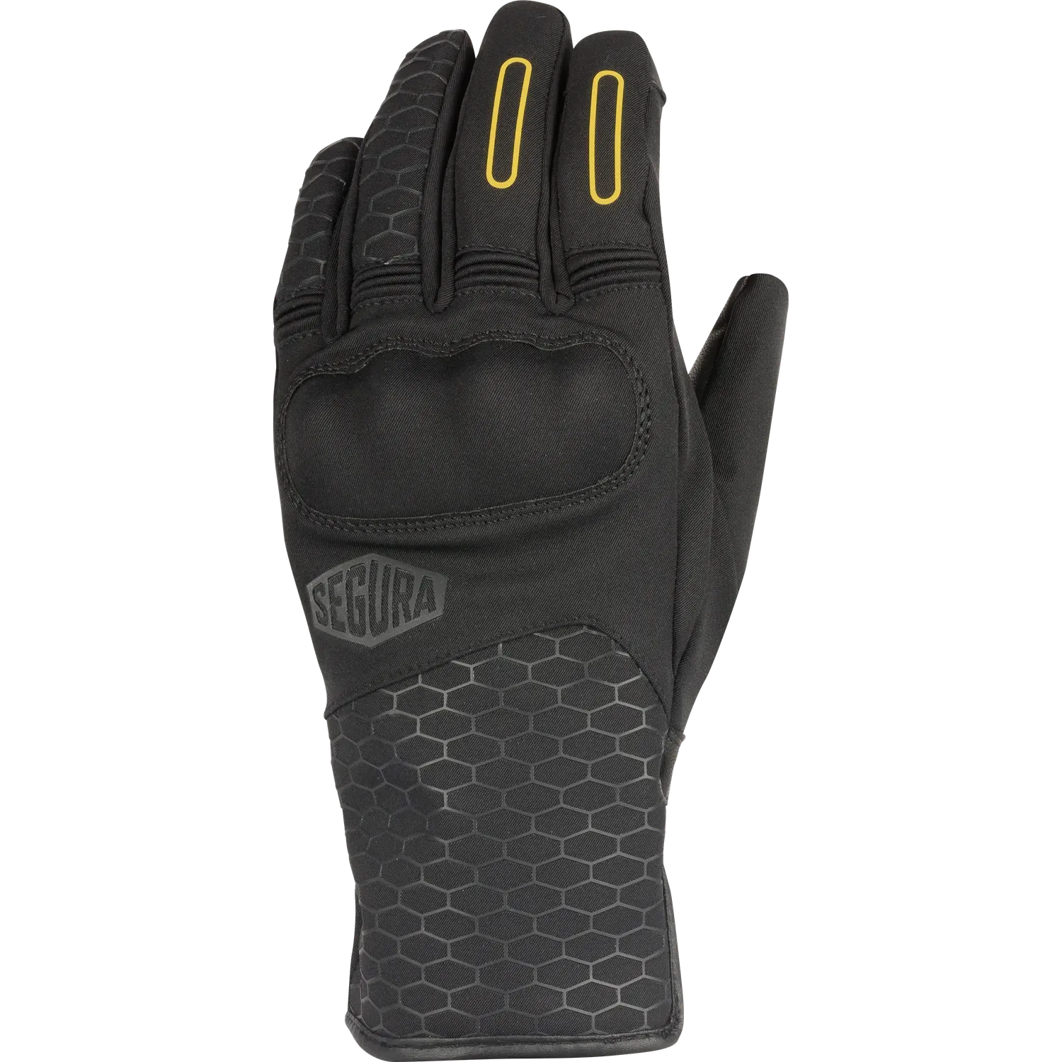 Segura Natcho guanti moto Nero-Giallo softshell impermeabili