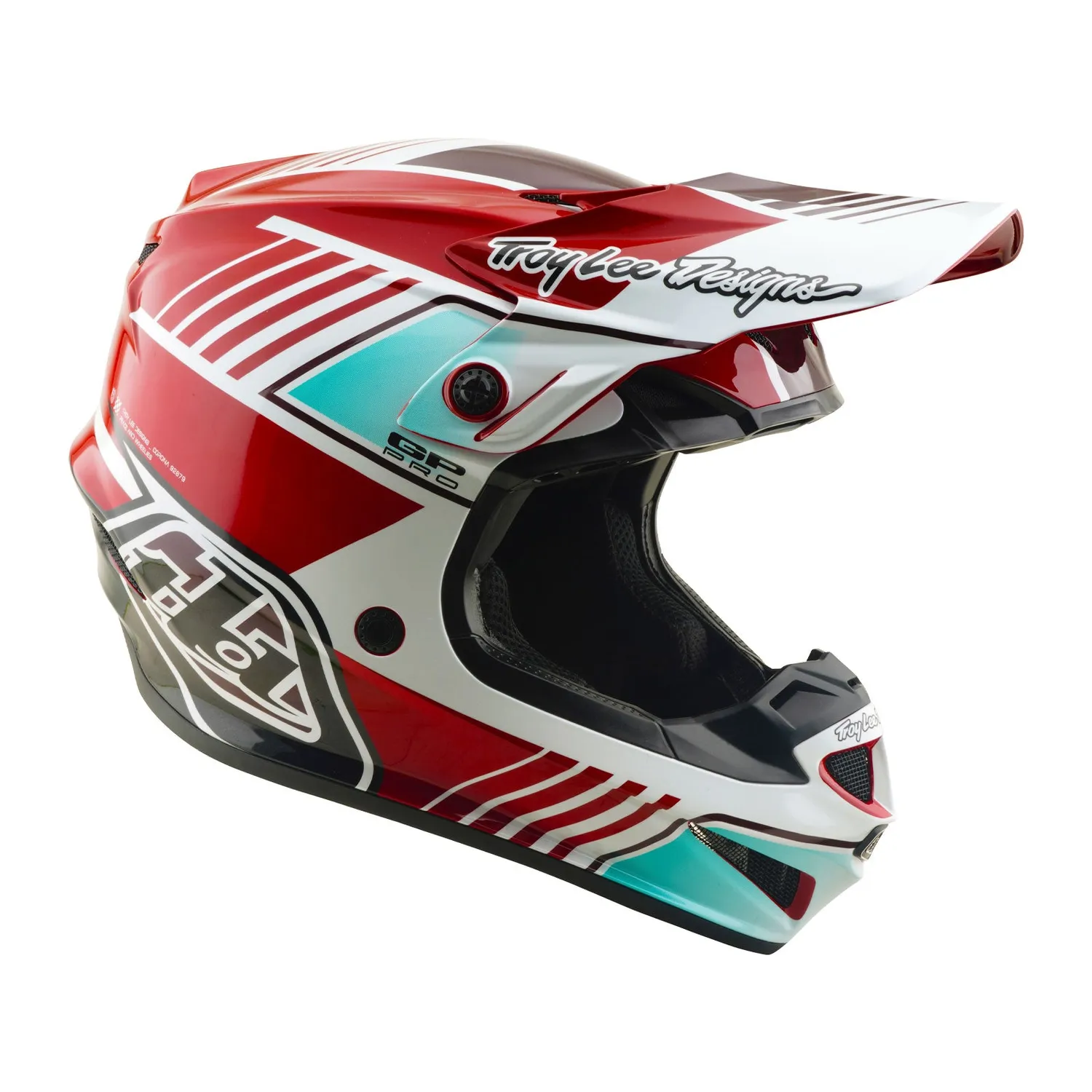 Troy Lee Designs GP Pro casco moto Segment rosso MIPS