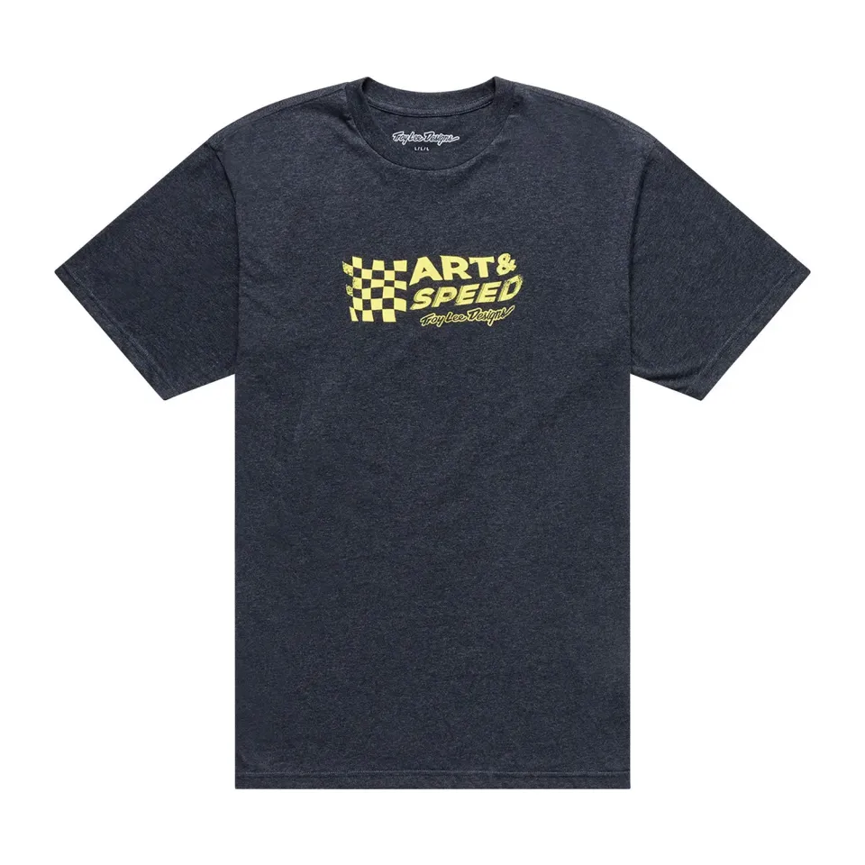 Troy Lee Designs Finish Line t-shirt nera manica corta uomo