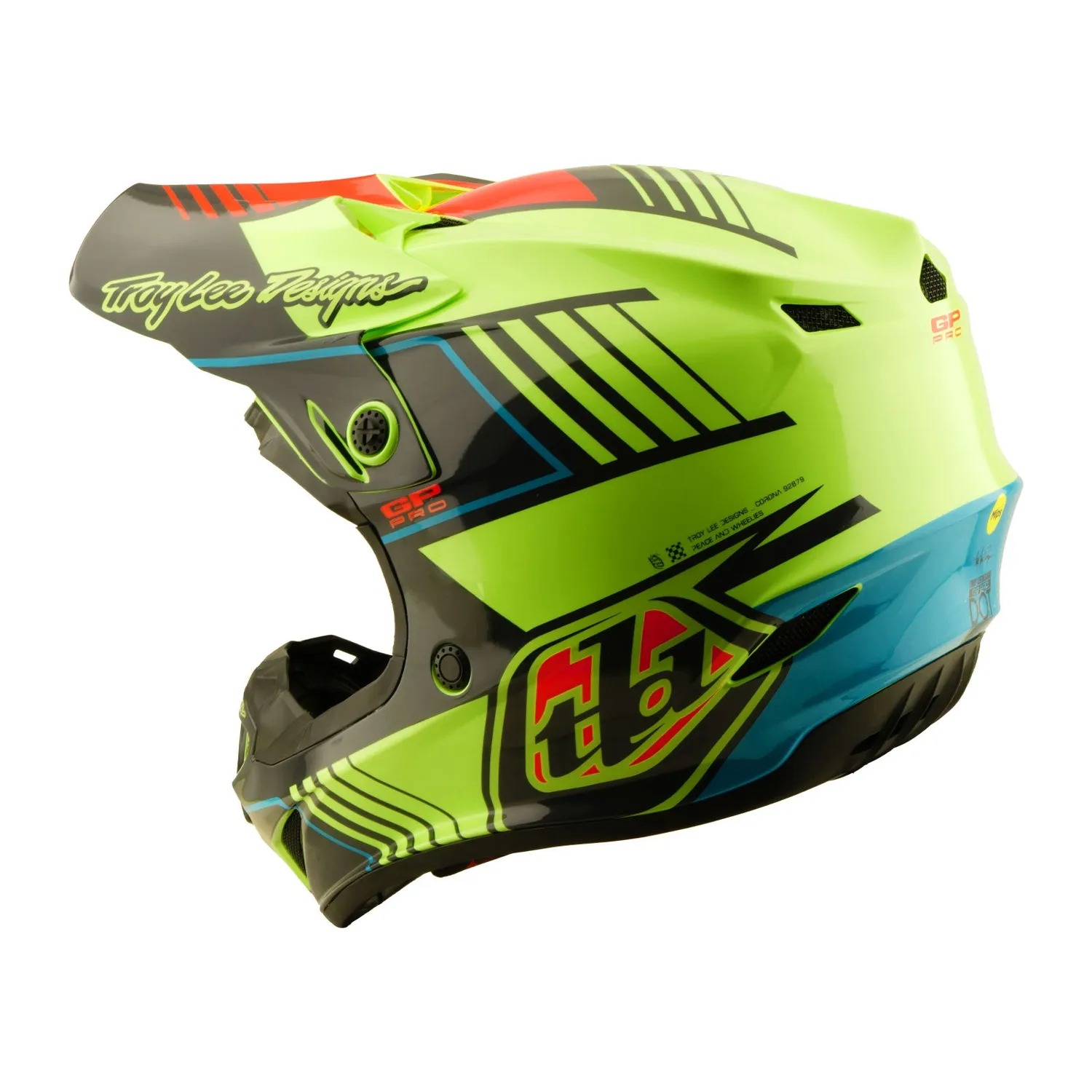 Troy Lee Designs GP Pro Segment casco moto Glo Yellow