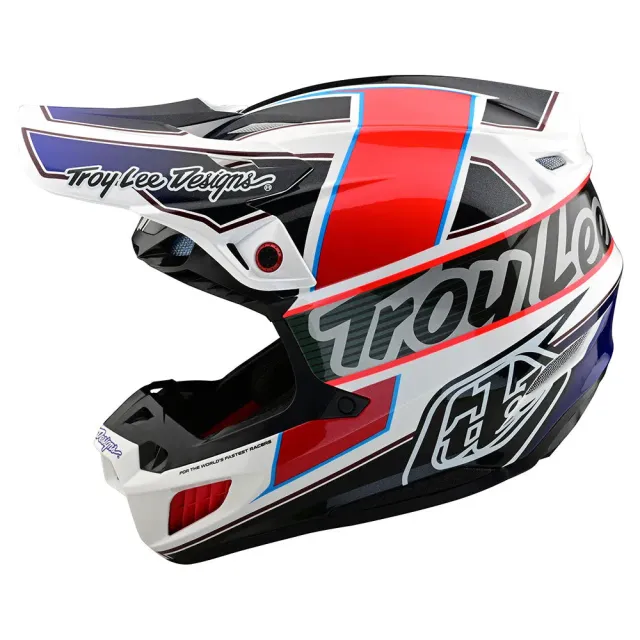 Troy Lee Designs SE5 Composite Team White Black casco cross MIPS