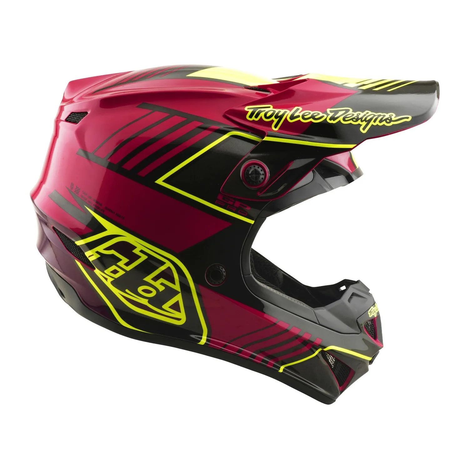 Troy Lee Designs GP Pro Segment casco cross bambino Fuchsia Mips