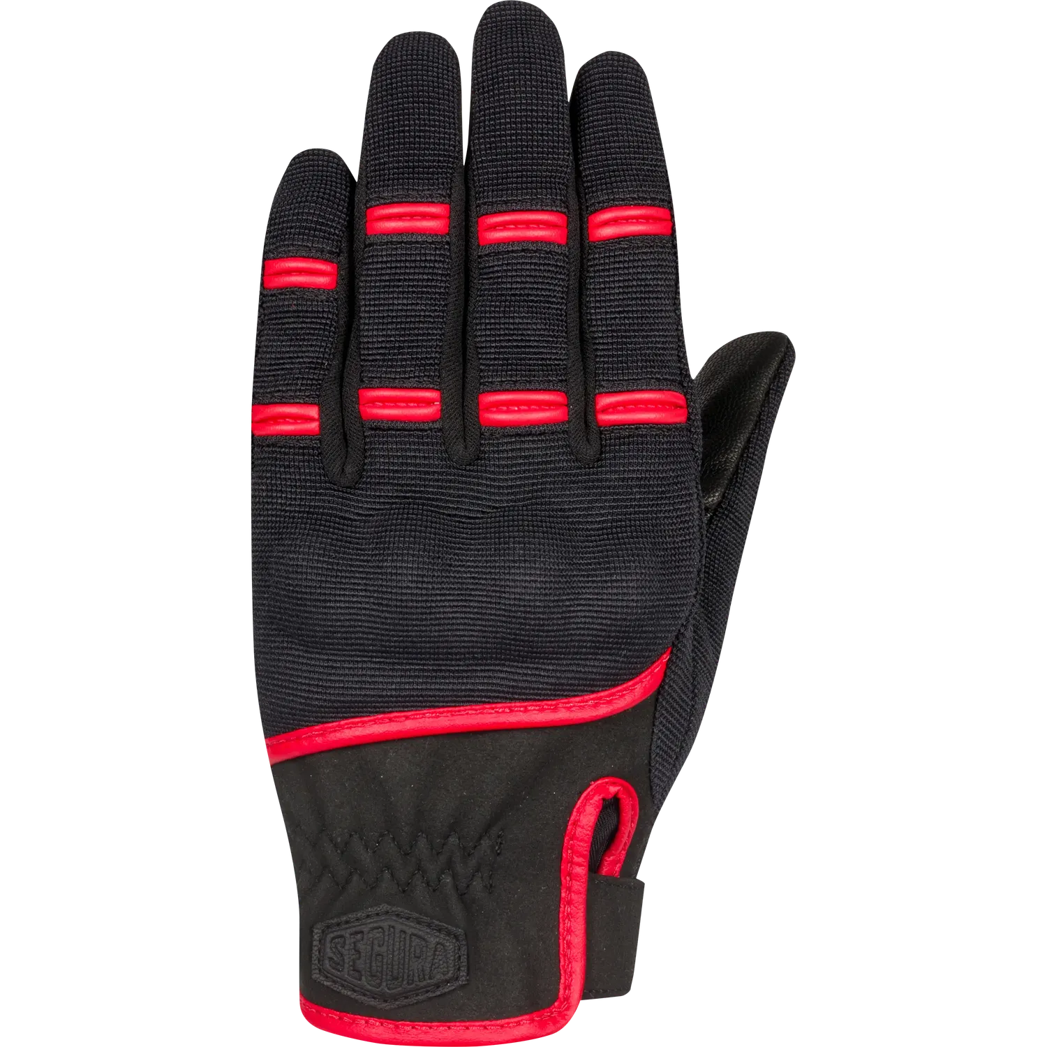 Segura Lady Palmer guanti moto donna nero rosso pelle