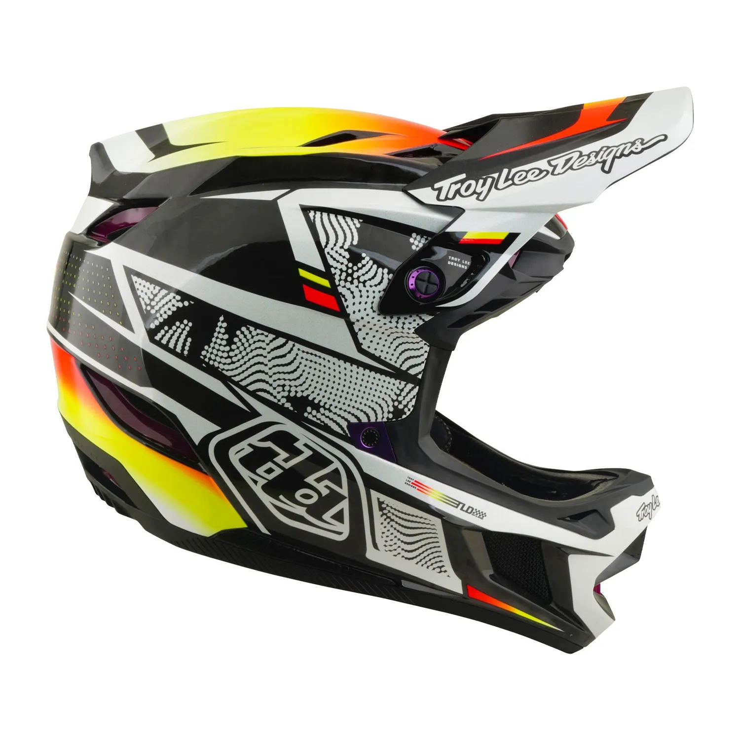 Troy Lee Designs D4 Carbon casco integrale nero