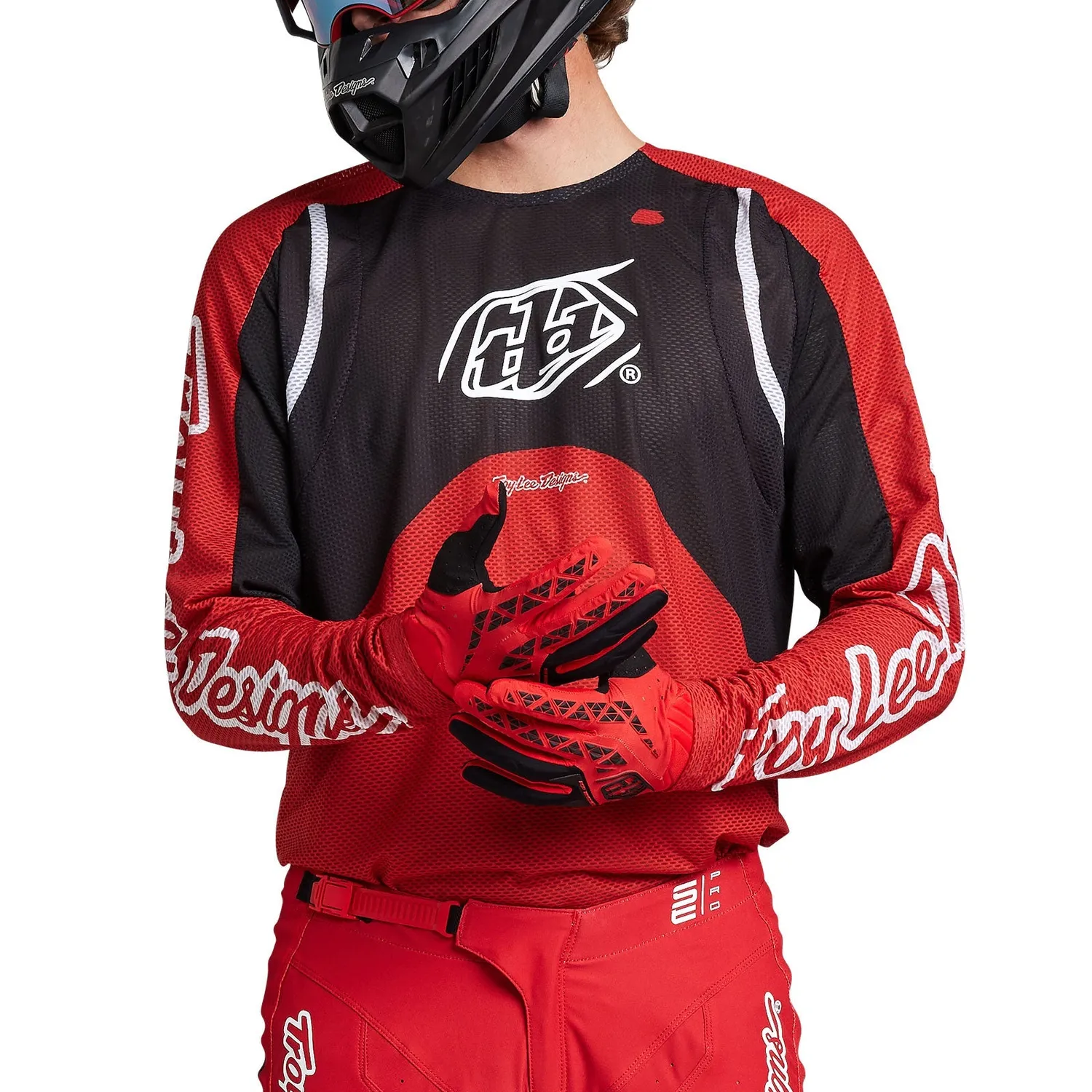 Troy Lee Designs SE Pro Air Pinned maglia moto rossa ventilata