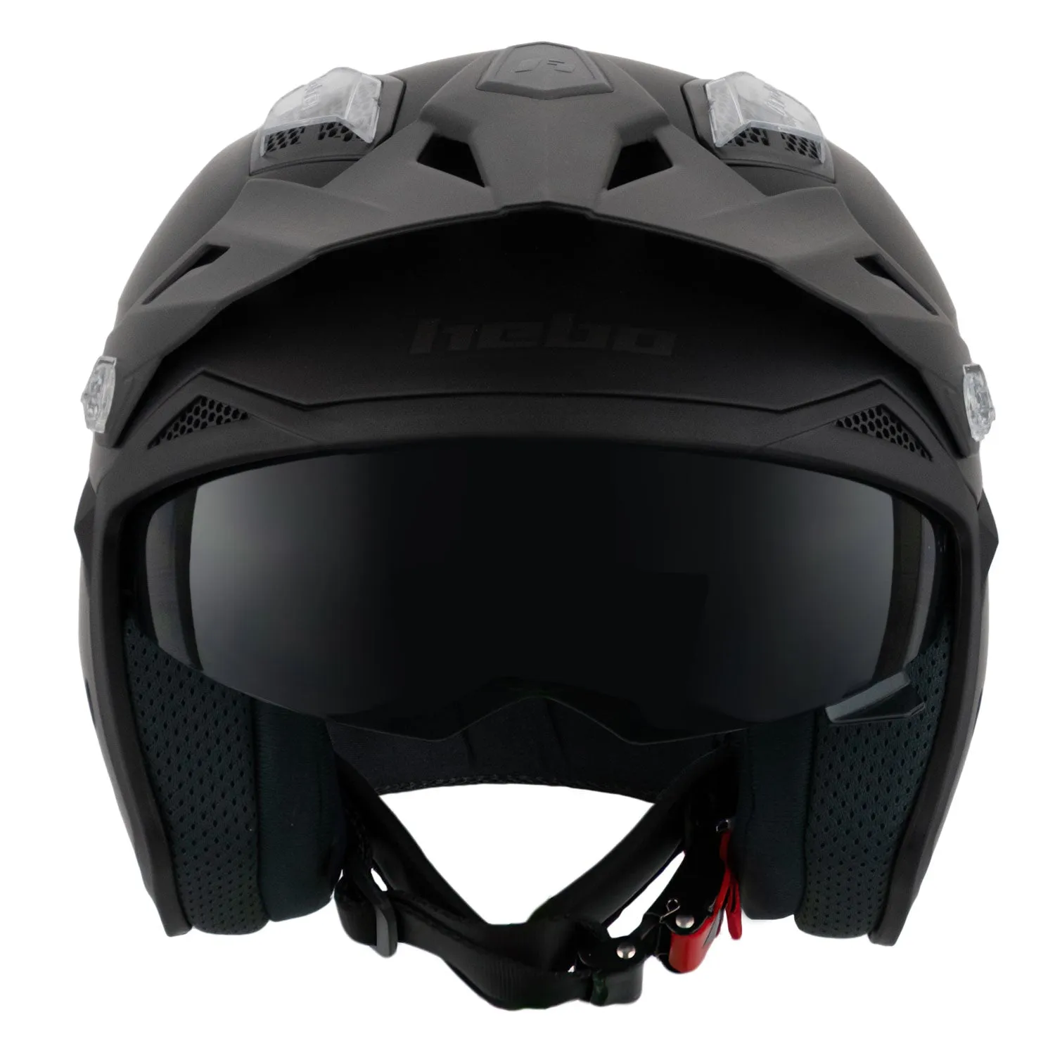 Hebo Zone 5 Monocolor casco trial nero opaco ECE 22-06