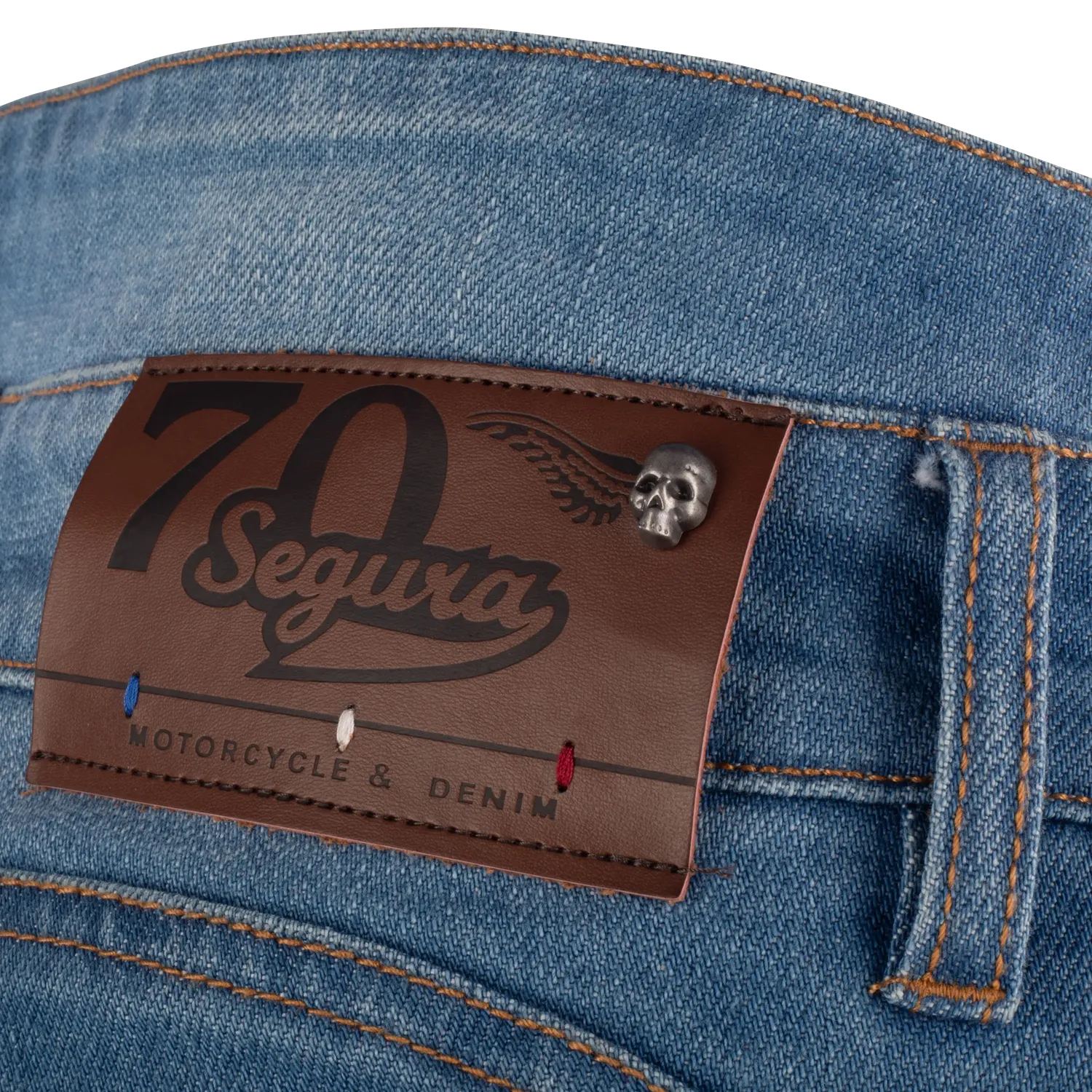 Segura Street Lady Rosco jeans moto donna blu stretch