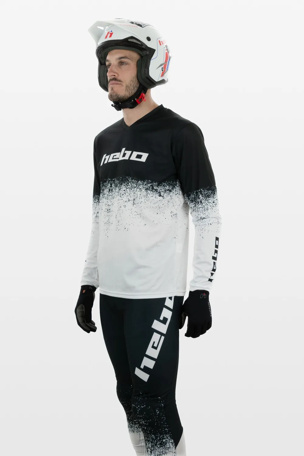Hebo Pro Trial V Dripped maglia bianca M traspirante