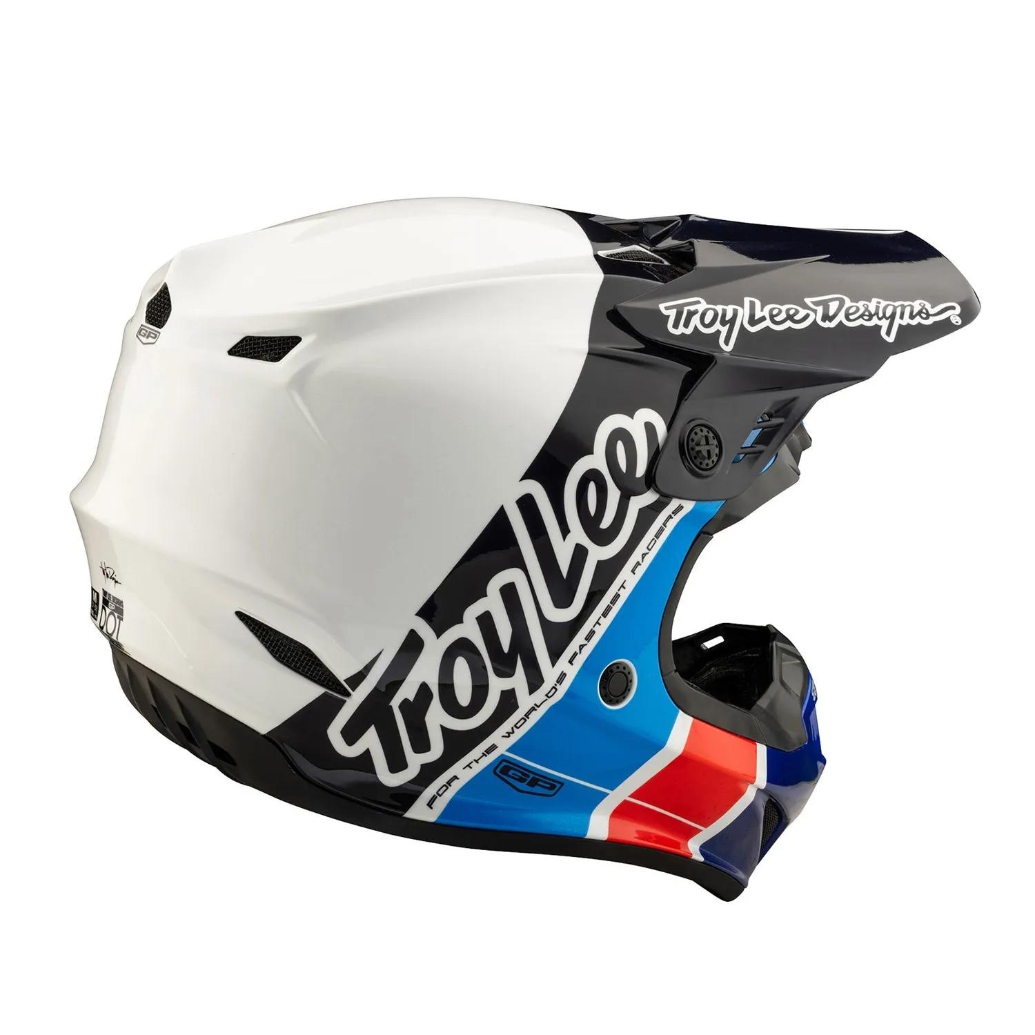 Troy Lee Designs GP Runner Blue casco moto blu