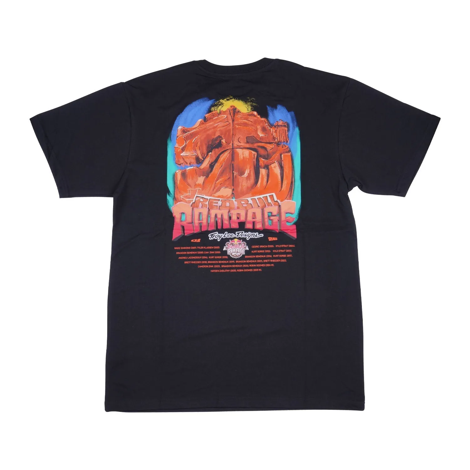 Troy Lee Designs Rampage Dreamland t-shirt nera manica corta