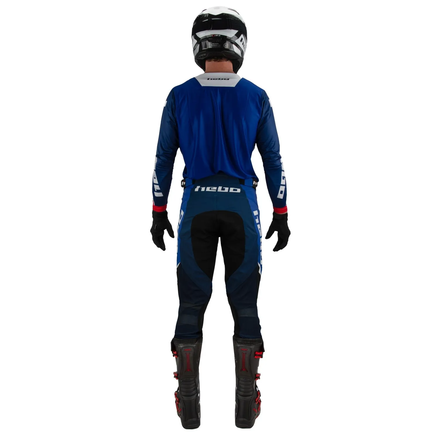 Hebo MX Scratch maglia cross blu traspirante