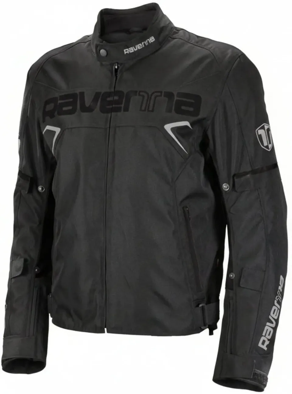 Ravenna giacca moto tessuto nero impermeabile termica