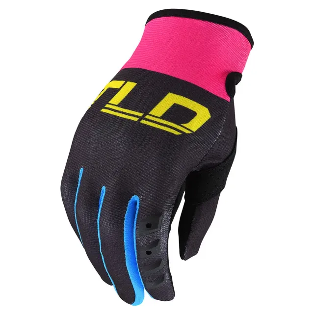 Troy Lee Designs GP guanti moto donna nero giallo