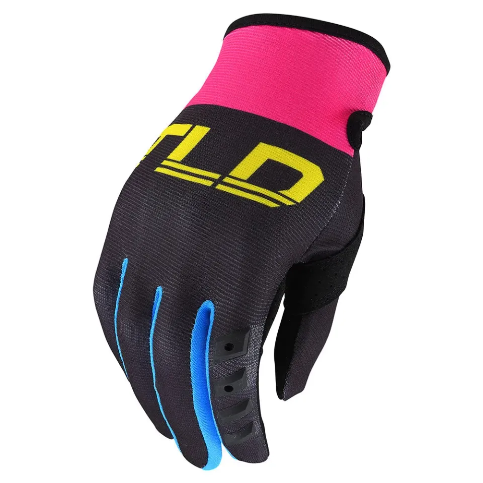Troy Lee Designs GP guanti moto donna nero giallo