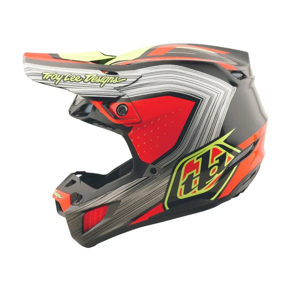 Troy Lee Designs SE5 Composite Stripes casco integrale nero