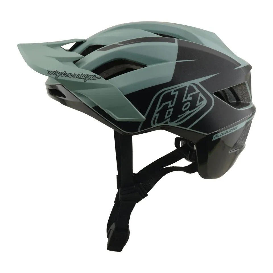 Troy Lee Designs Flowline SE Hydro casco sage charcoal MIPS