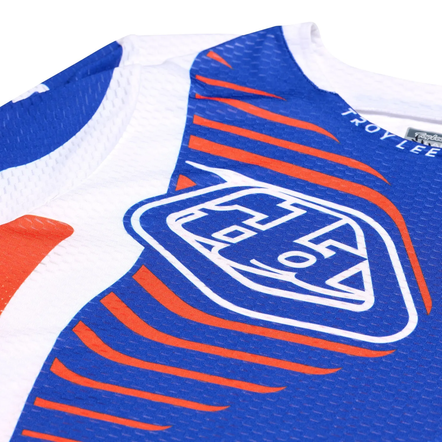 Troy Lee Designs GP Pro Air Ripple maglia moto blu arancione traspirante