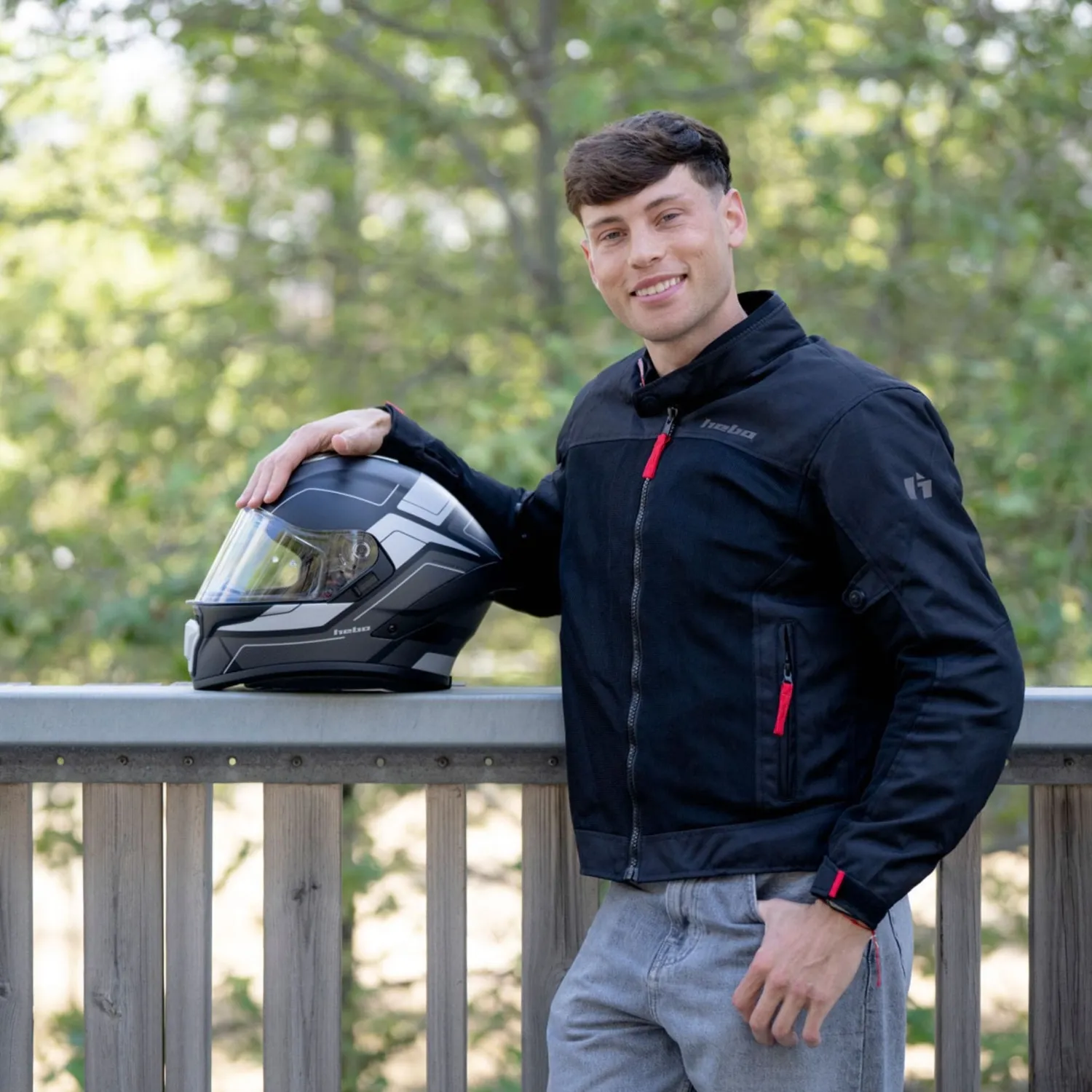 Hebo A618 Force Mate casco integrale visiera solare