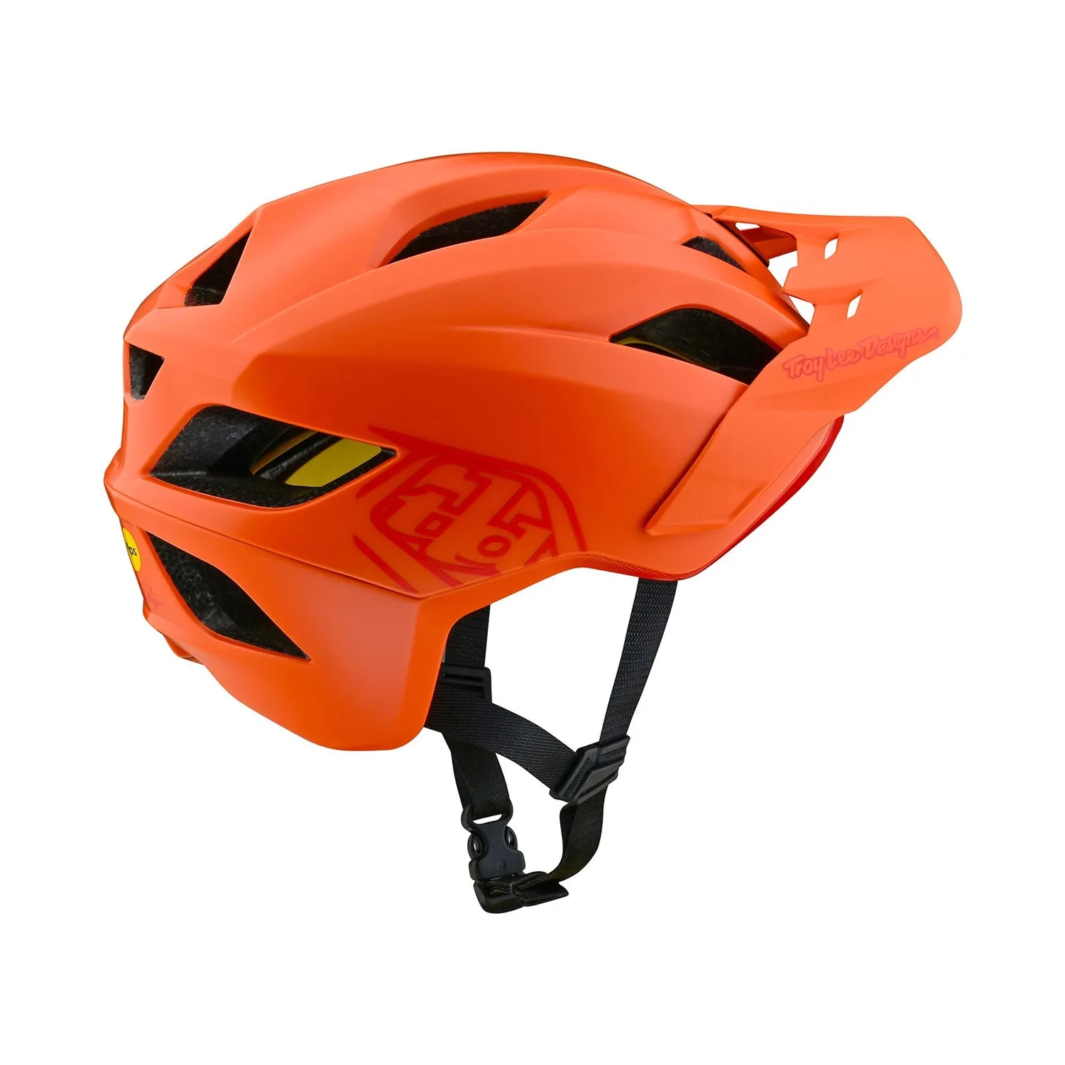Troy Lee Designs Flowline MIPS casco bici mandarino