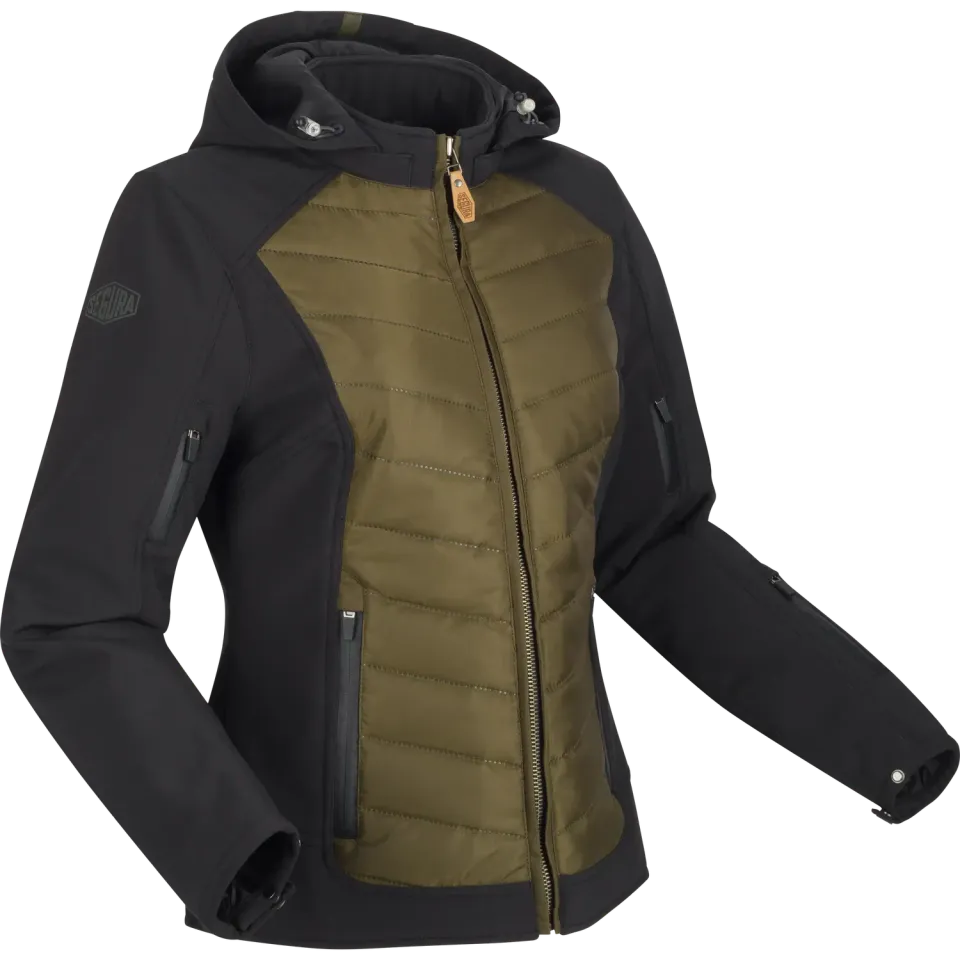 Segura Lady Nacho 2 giubbotto moto donna nero kaki