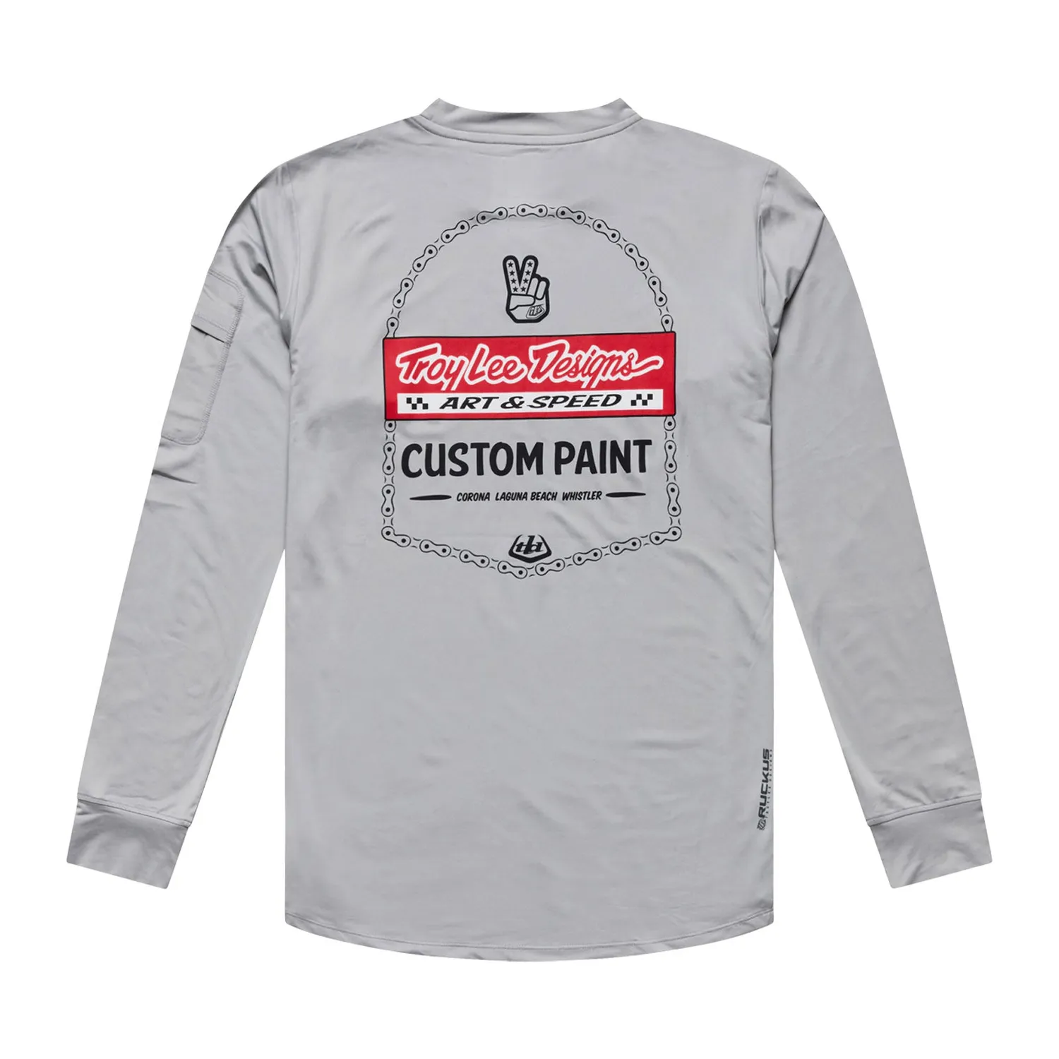 Troy Lee Designs Ruckus Ride Tee maglia Mid Gray