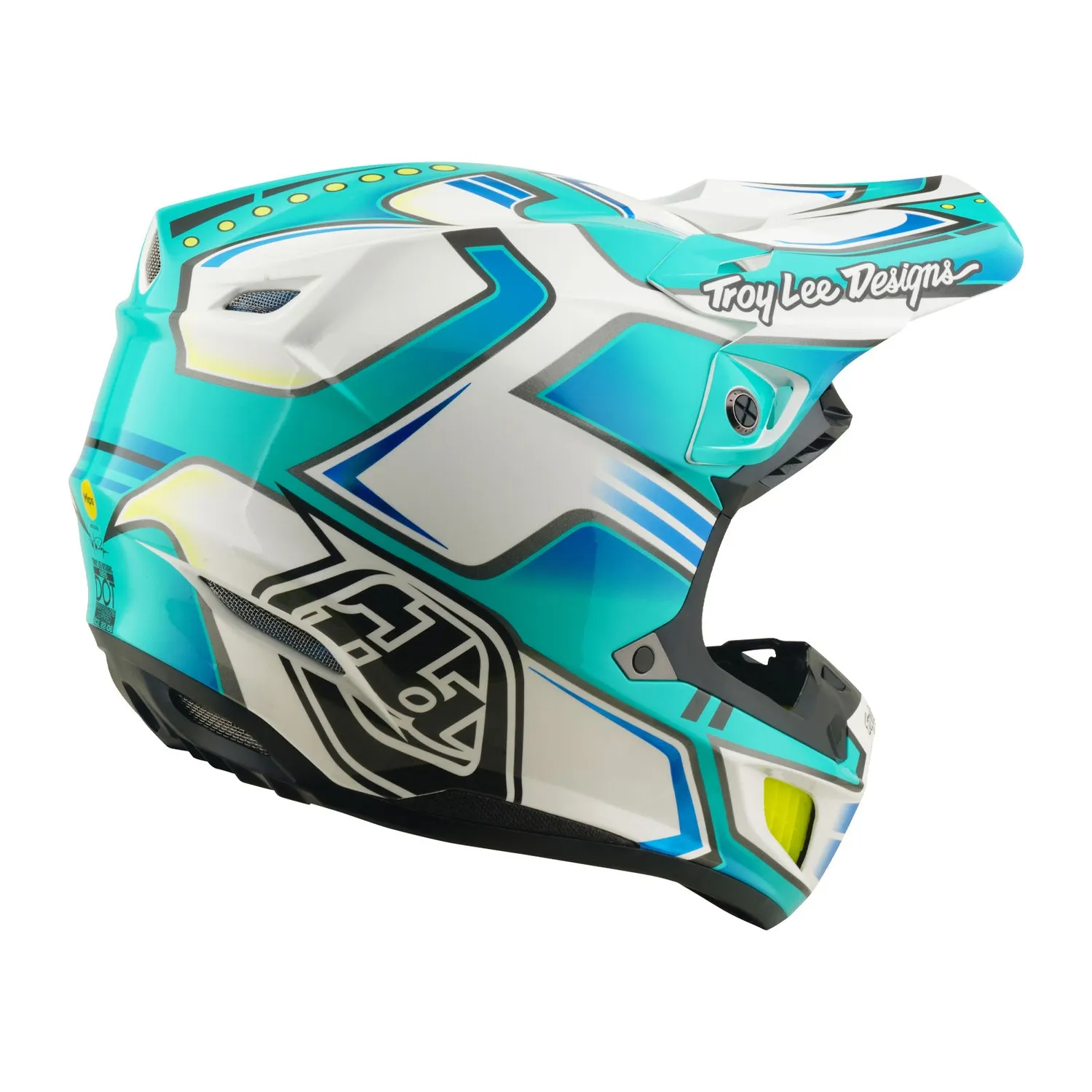 Troy Lee Designs SE5 Composite Crest casco moto MIPS teal