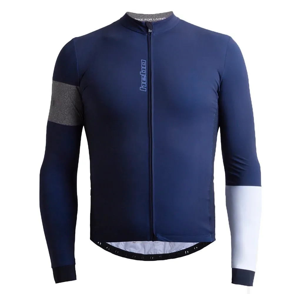 Hebo Traka L/S maglia bici blu manica lunga