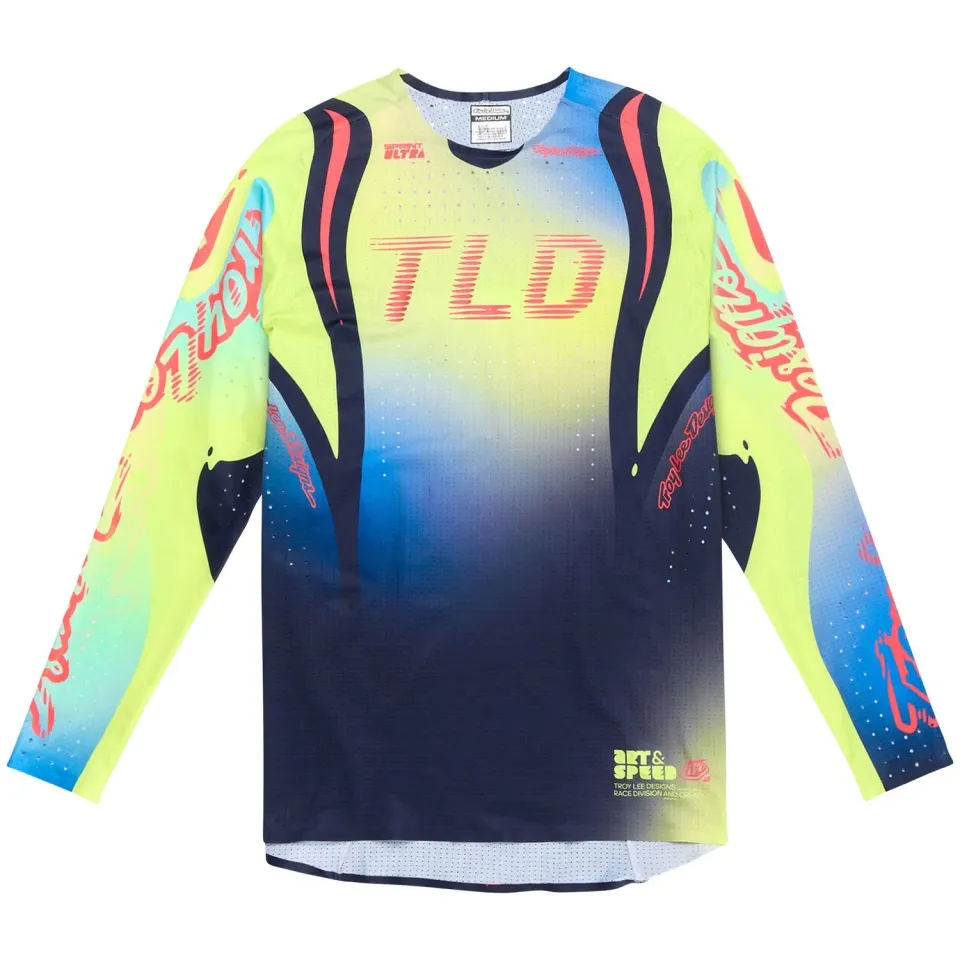 Troy Lee Designs Sprint Ultra maglia bici Drip gialla