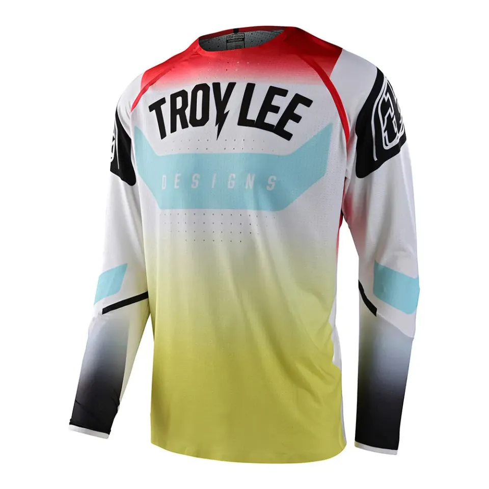 Troy Lee Designs SE Ultra Arc Maglia Moto Giallo Rosso