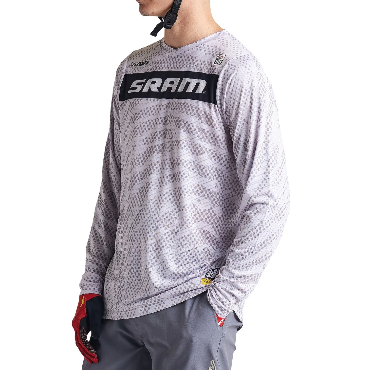 Troy Lee Designs Skyline Air LS Jersey SRAM Roots maglia Cement