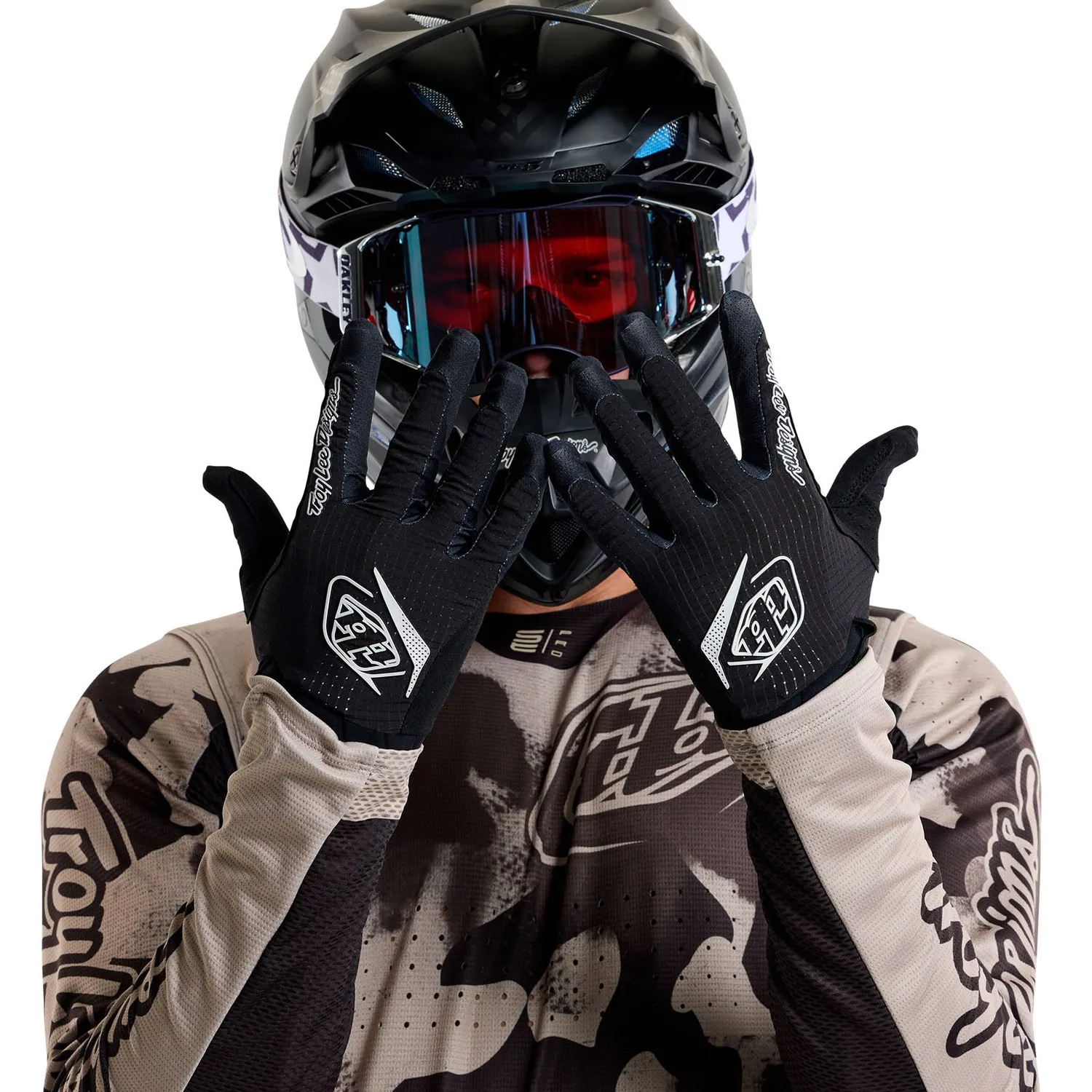 Troy Lee Designs Air Mono guanti moto Black ventilati