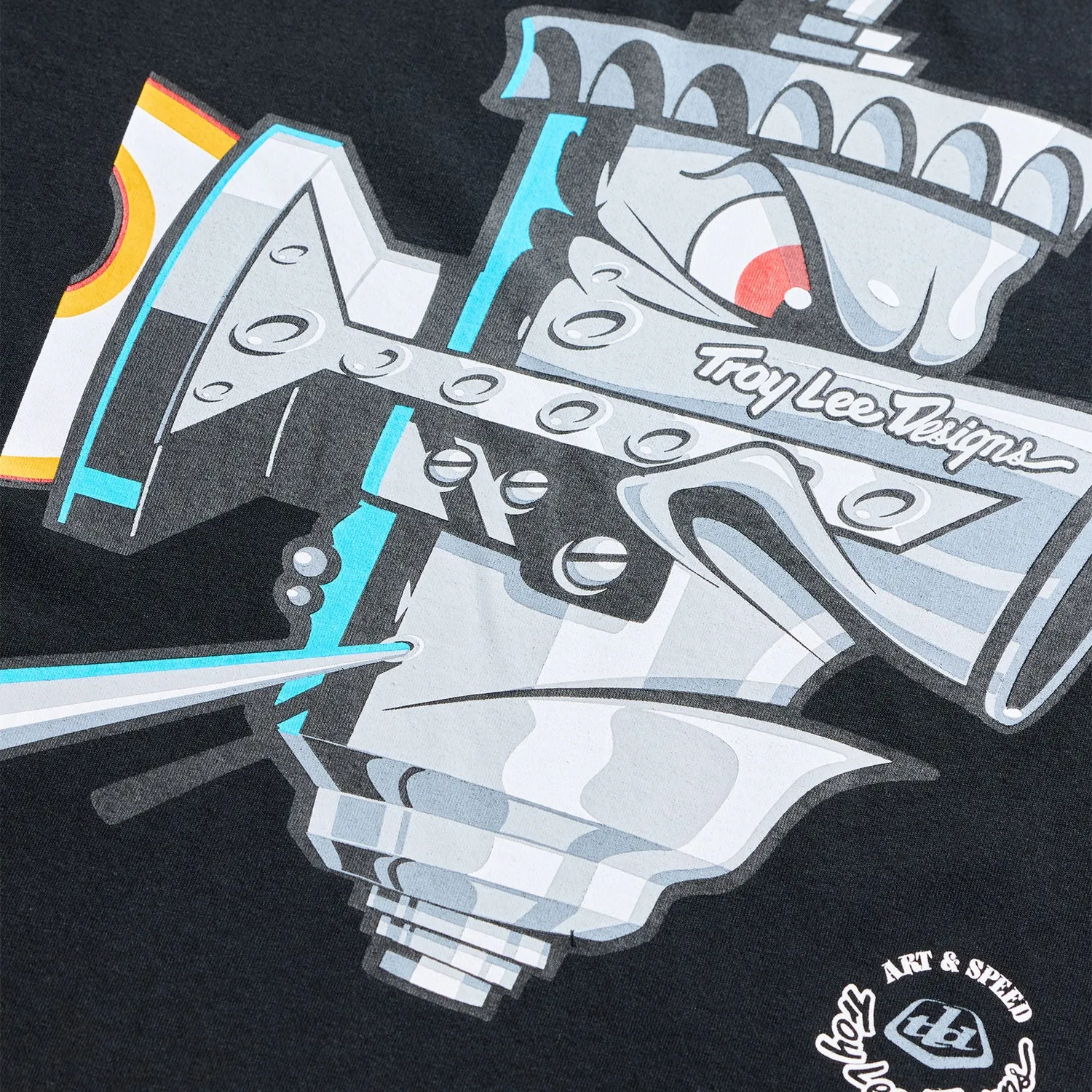 Troy Lee Designs Carb Club t-shirt uomo nera manica corta