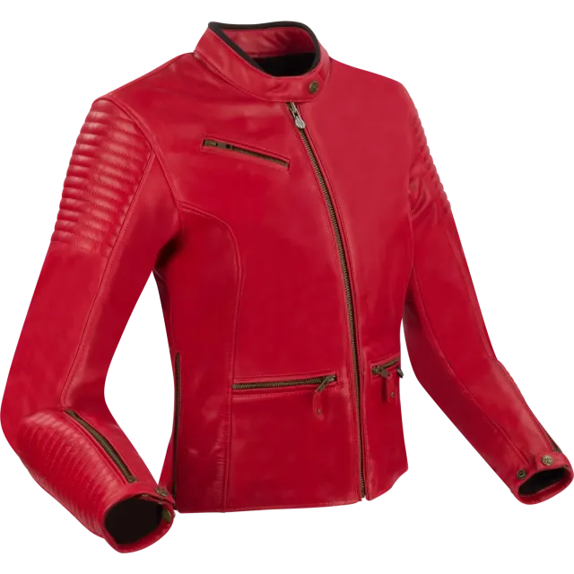 Segura Lady Curve Rouge giacca moto donna pelle
