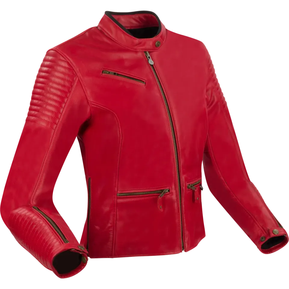 Segura Lady Curve Rouge giacca moto donna pelle