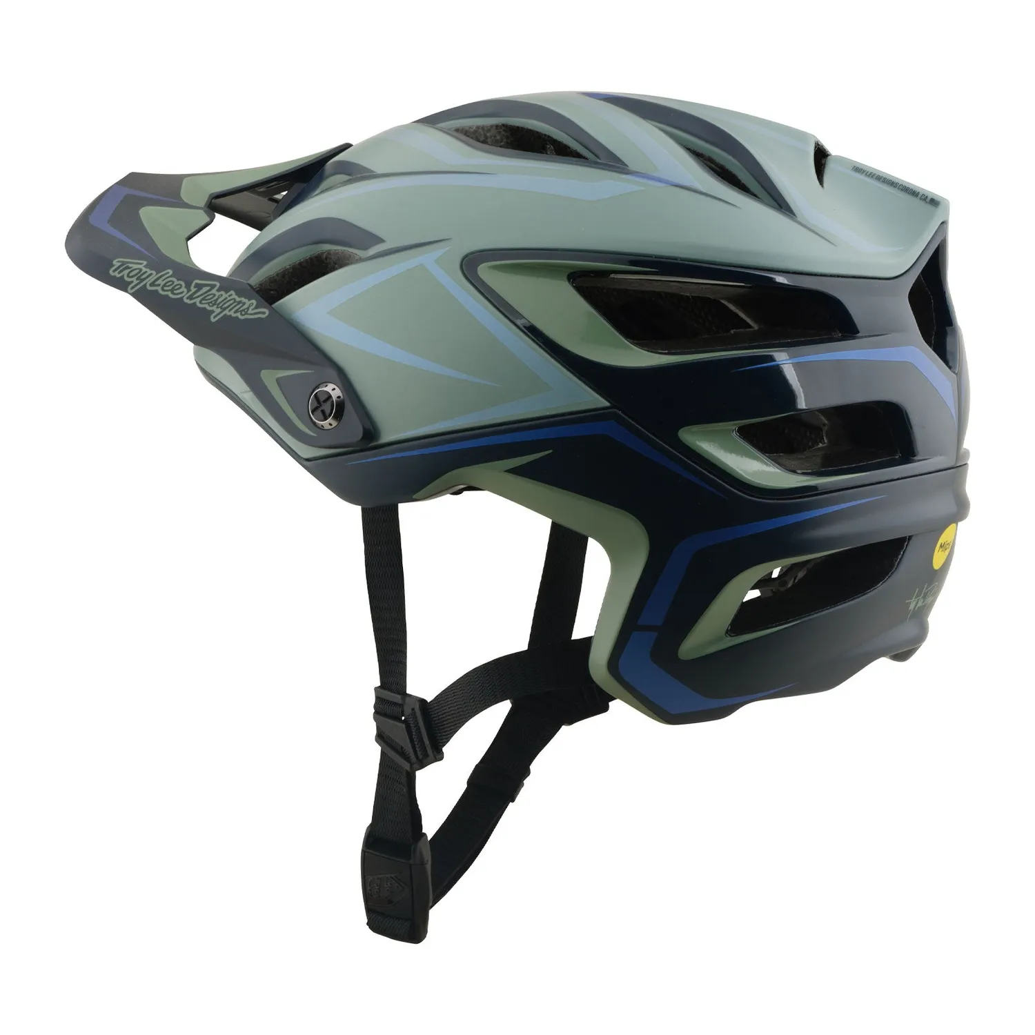 Troy Lee Designs A3 Pin casco bici sage MIPS trail enduro