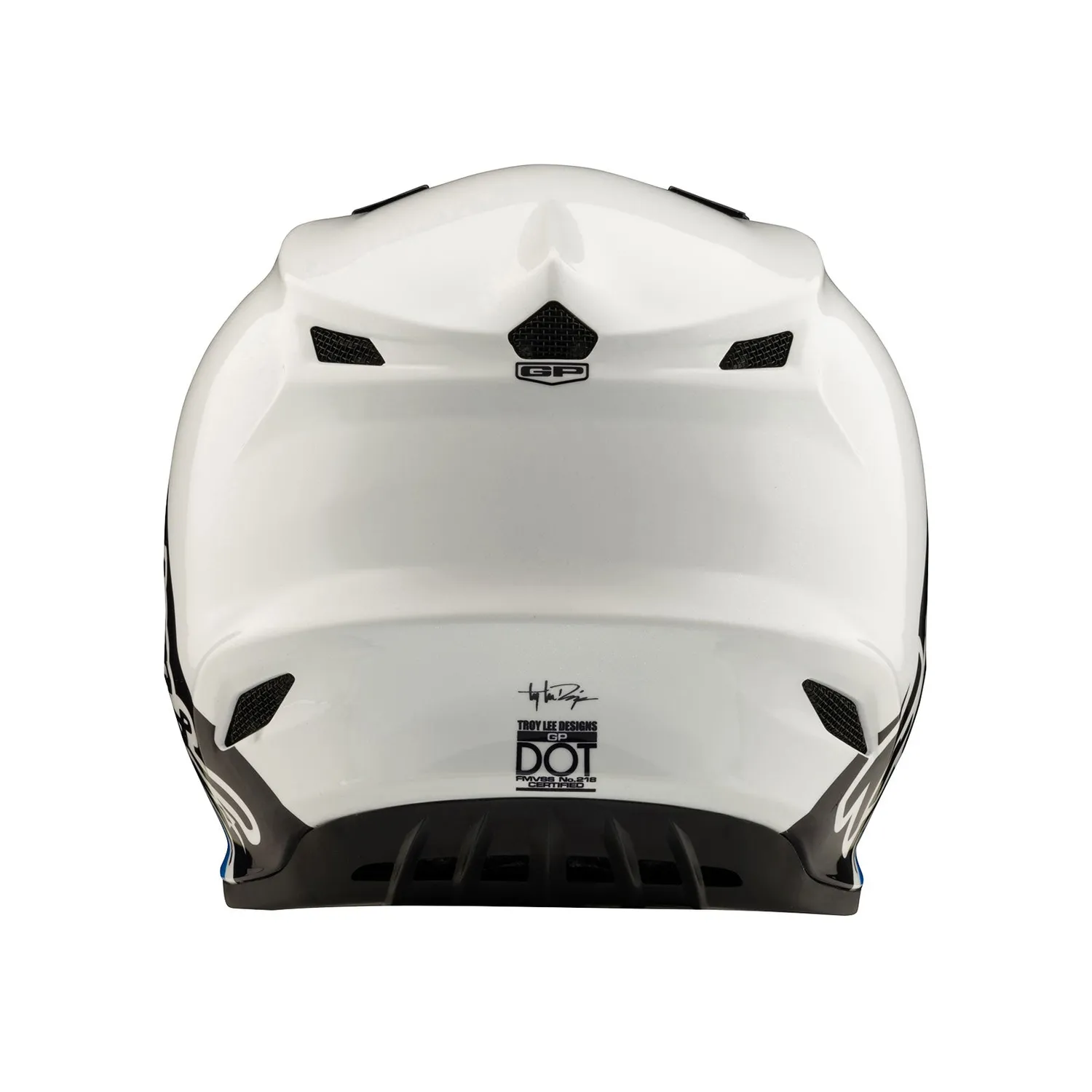 Troy Lee Designs GP Runner Blue casco moto junior senza MIPS