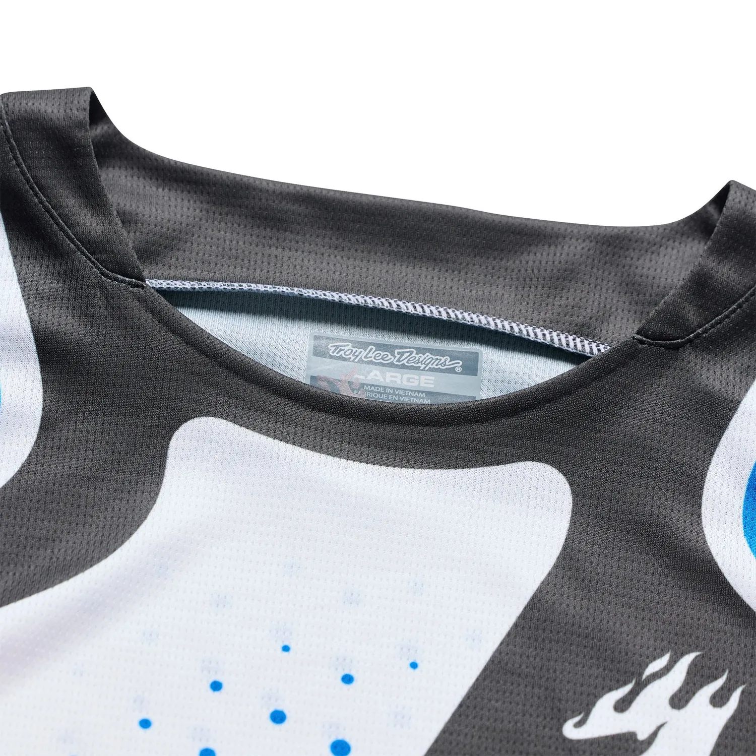 Troy Lee Designs GP Pro Roller Maglia Moto Bianco Blu quotidiana