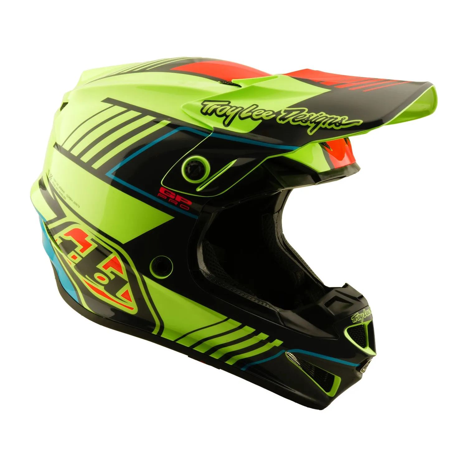 Troy Lee Designs GP Pro Segment casco moto Glo Yellow
