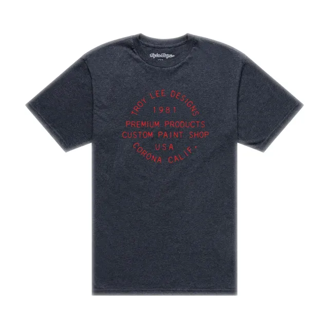 Troy Lee Designs Imprint t-shirt uomo Black Heather girocollo