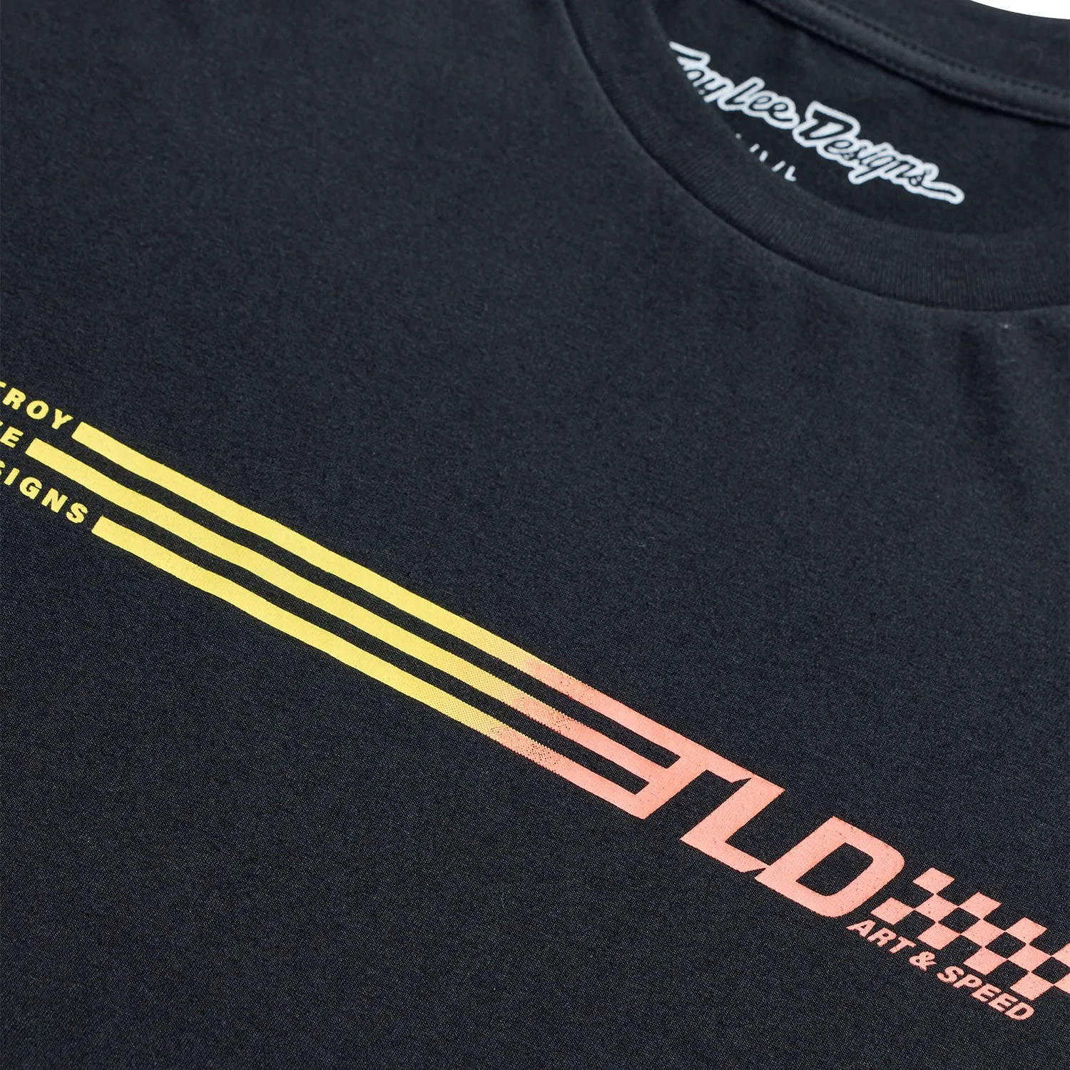 Troy Lee Designs Stripes t-shirt nera uomo manica corta
