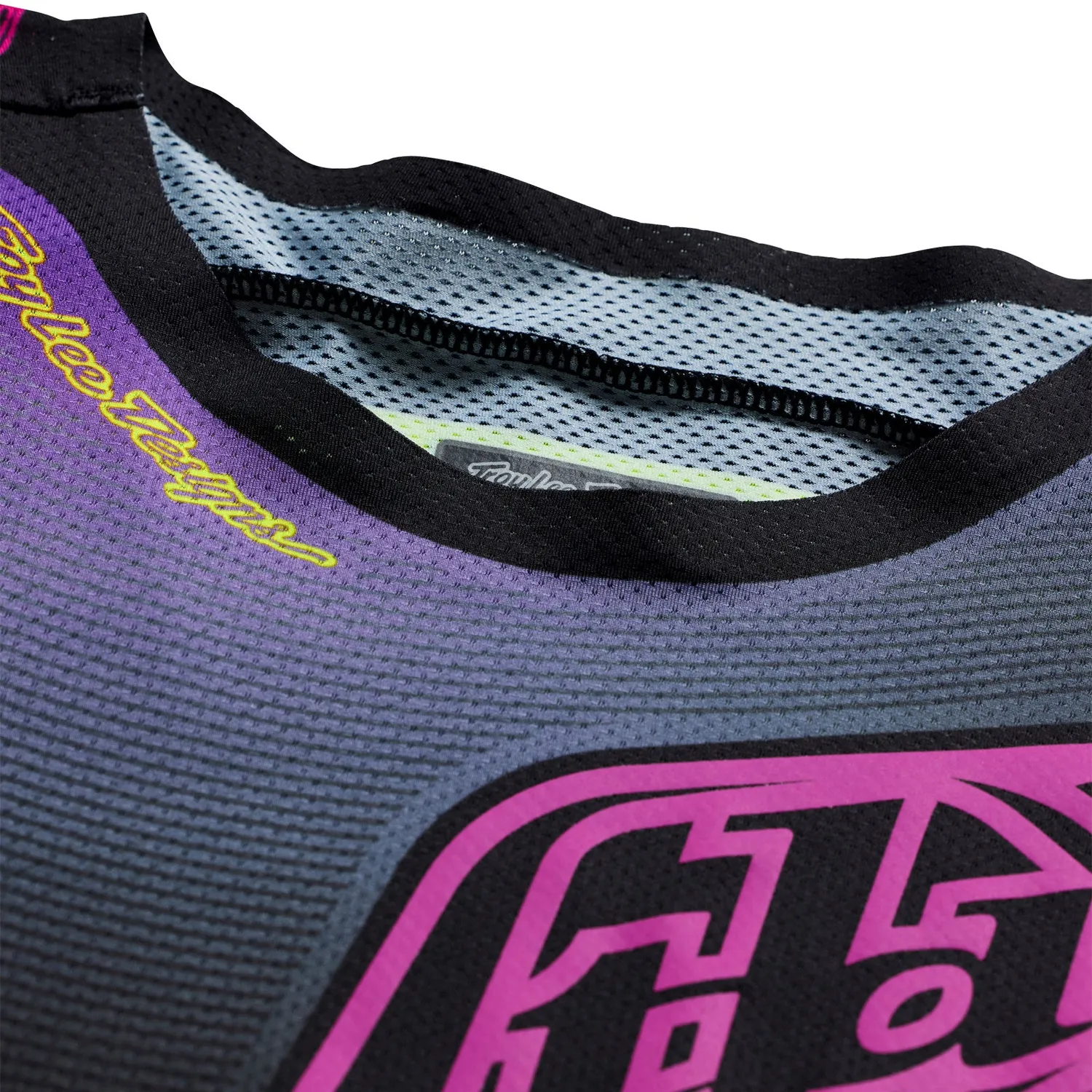 Troy Lee Designs SE Pro Wander Maglia Moto Nero Viola Traspirante
